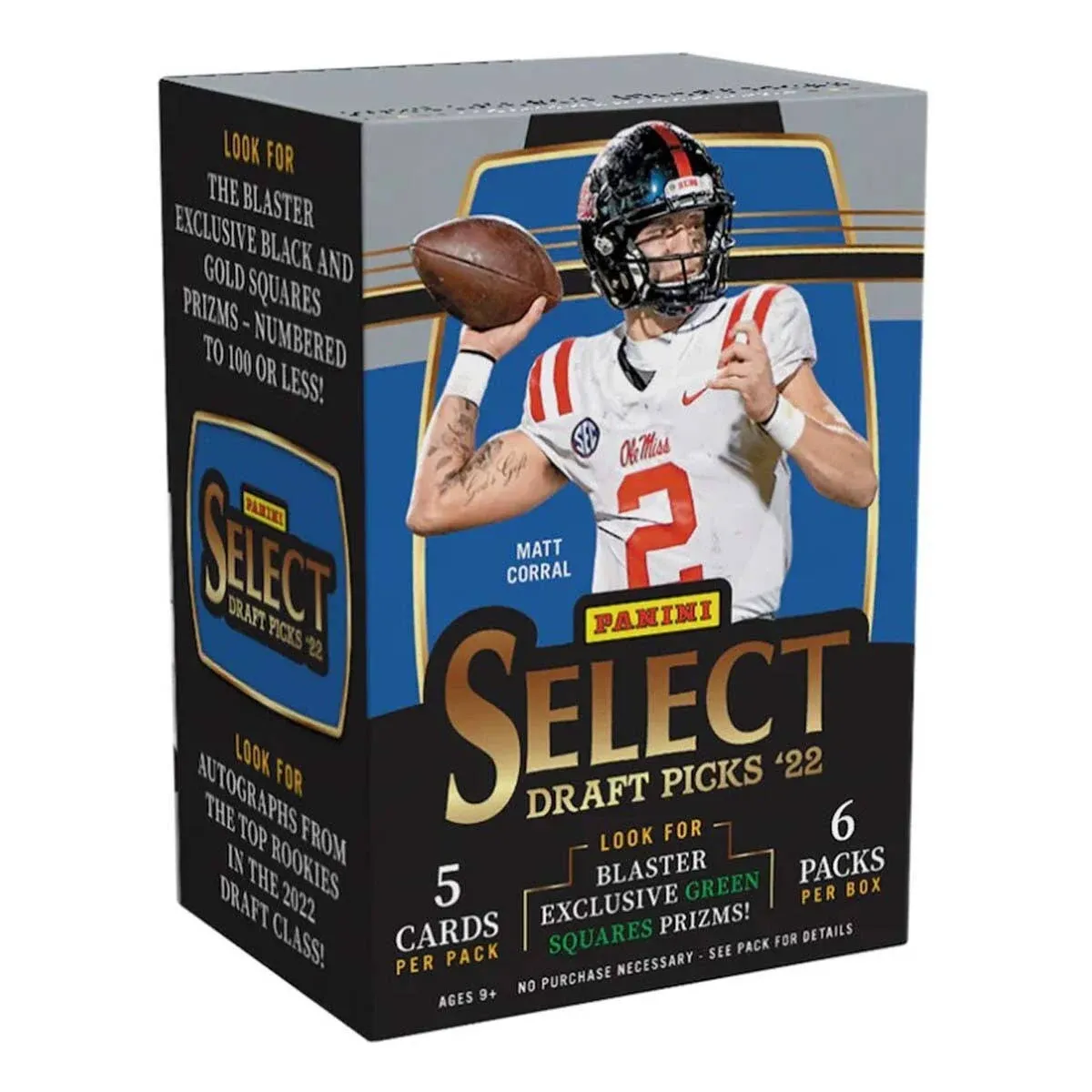 NFL Panini 2022 Select Draft Picks Football Trading Card BLASTER Box [6 Packs]