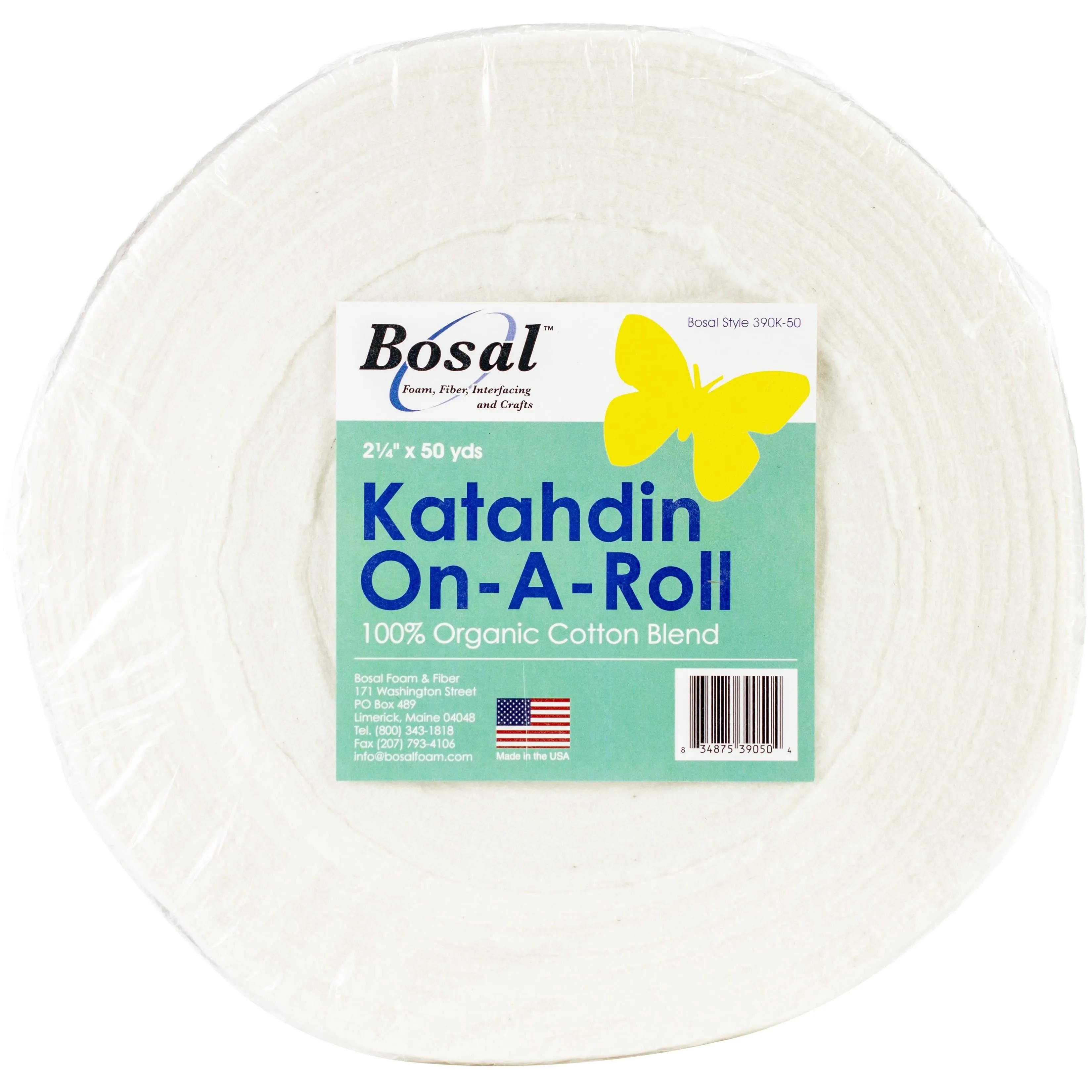 Bosal Katahdin On-A-Roll 100% Organic Cotton Batting