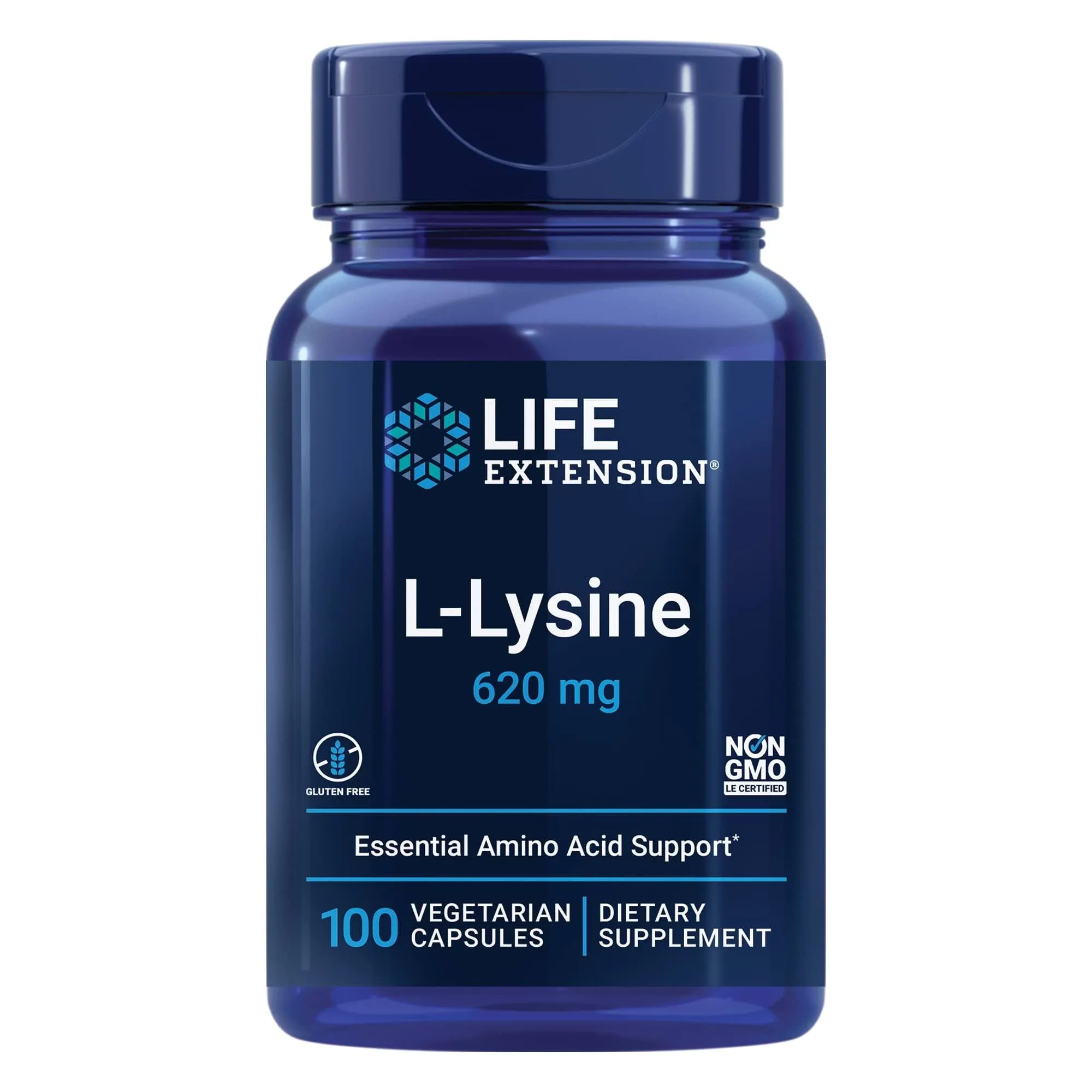 Life Extension L-Lysine 620 mg 100 Capsules