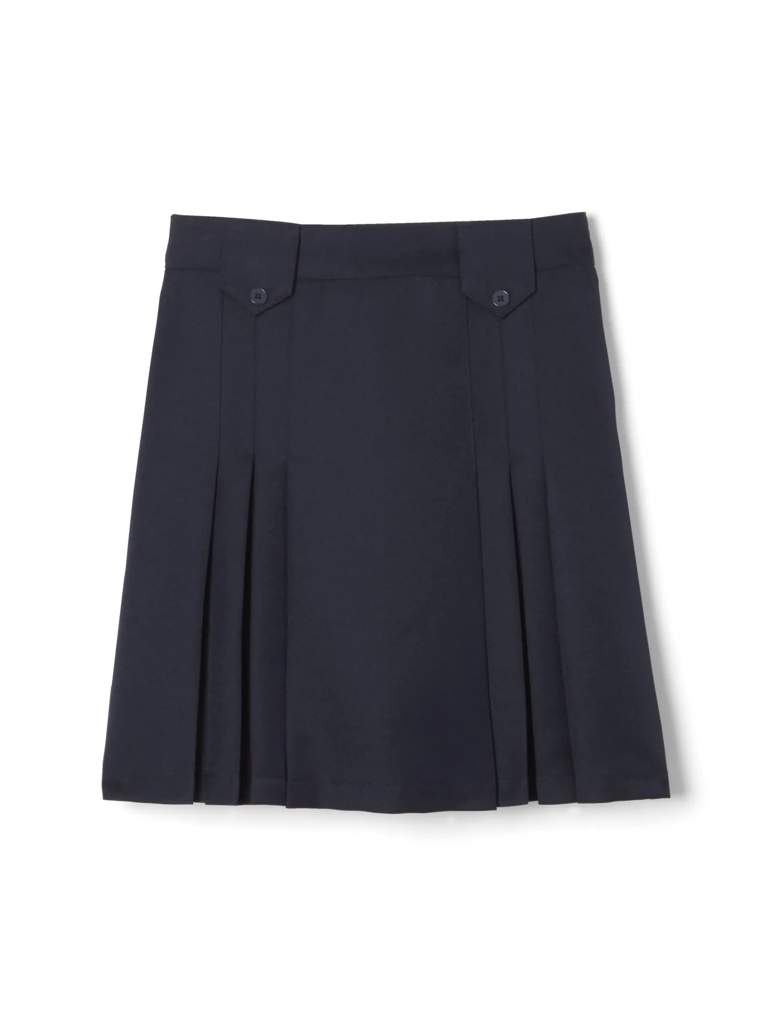 French Toast Girls School Uniform Adjustable Waist Front Tab Pleated Skirt, Sizes 4-20 & Plus