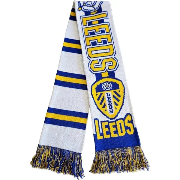 Leeds United FC | Soccer Fan Scarf | Premium Acrylic Knit