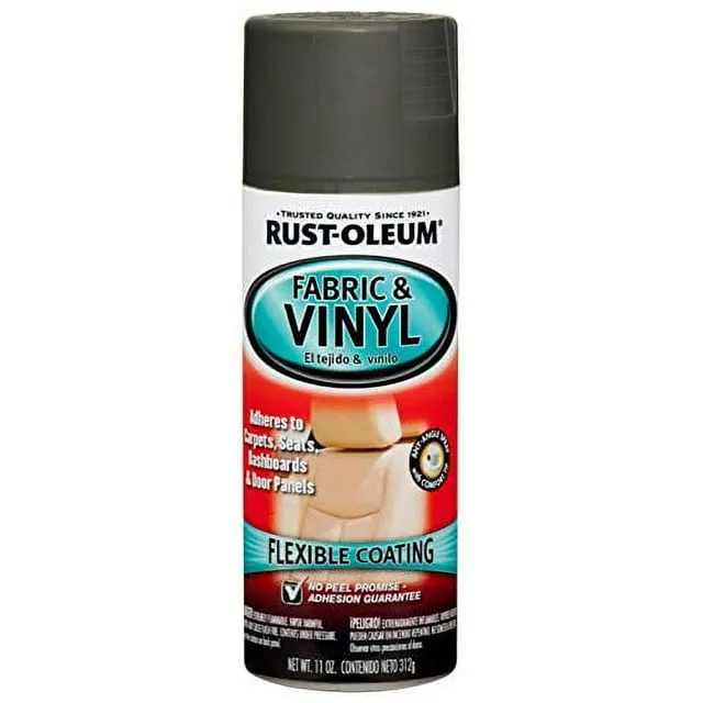 Rust-Oleum 248922 Automotive Enamel Fabric & Vinyl Spray Paint, 11 Ounce, Gloss White, 11 Fl Oz