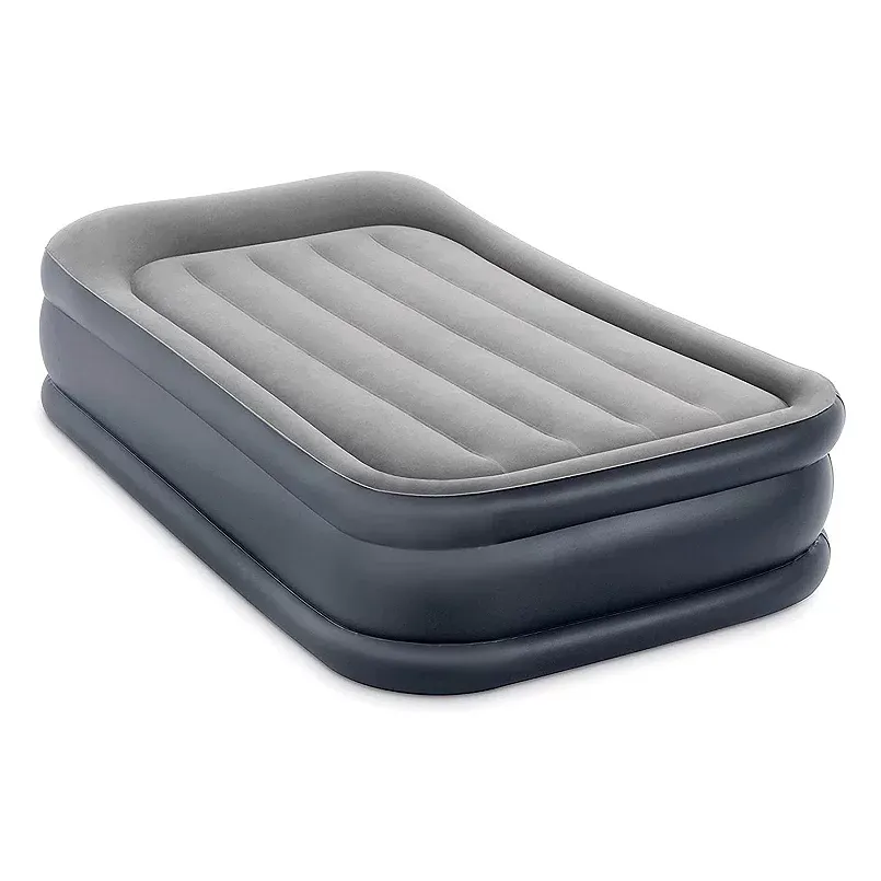 Intex Dura Beam Deluxe Pillow Raised Air Mattress Built In Pump