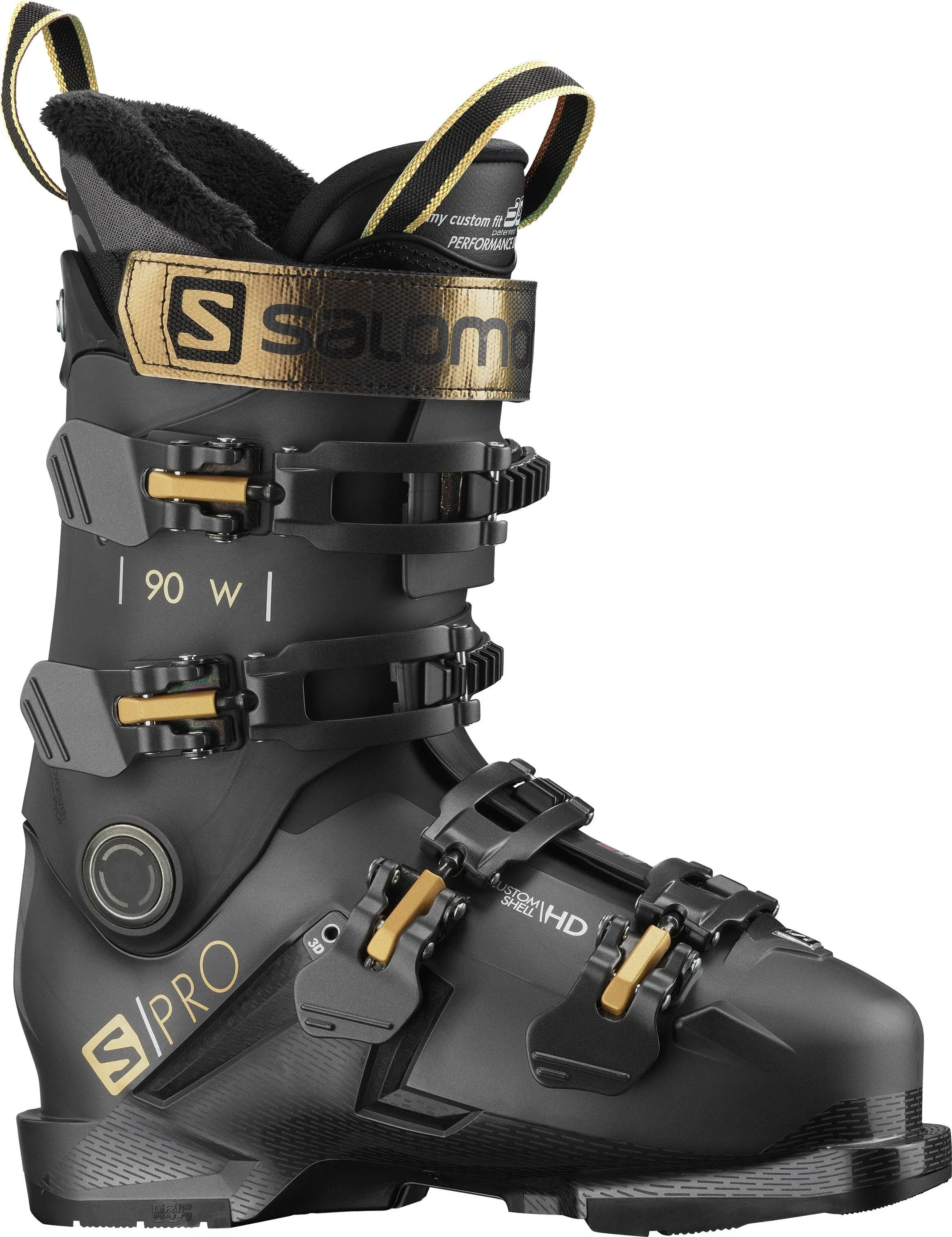 Salomon S/Pro 90 GW Womens Ski Boots Belluga Metallic/Black/Copper Metallic 7/7.5 (24/24.5)