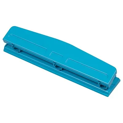 Jam Paper Metal 3 Hole Punch, 10 Sheet Capacity, Blue (345BU)