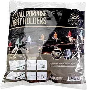 Christmas Light Clips Pack Of 200 Clear Allpurpose Gutter Hooks For Outdoor Stri