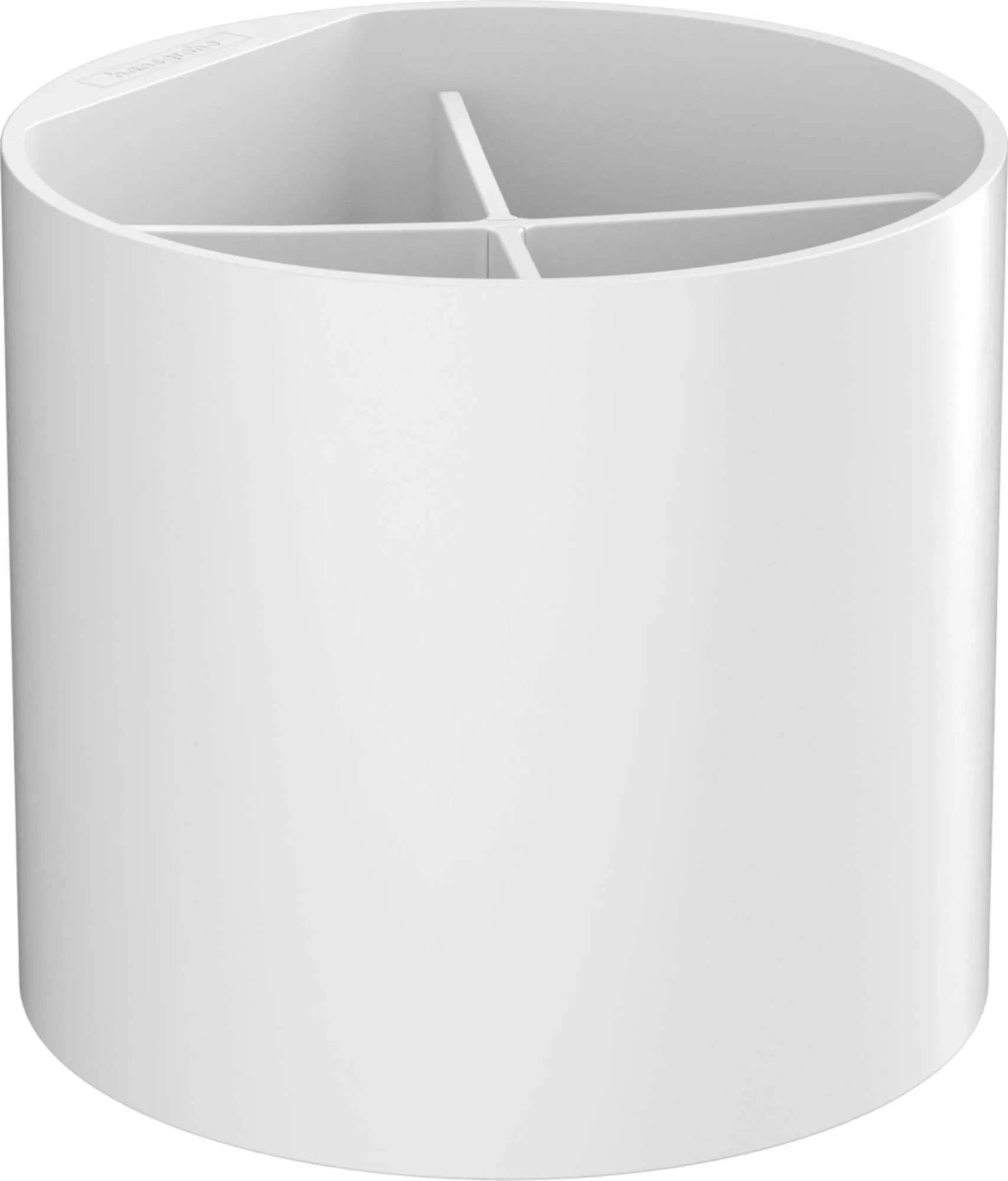 HANSGROHE 27921700 Matte White WallStoris Modern Toothbrush Tumbler