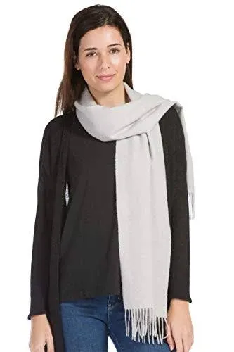 Fishers Finery Women's 100% Pure Cashmere Winter Scarf