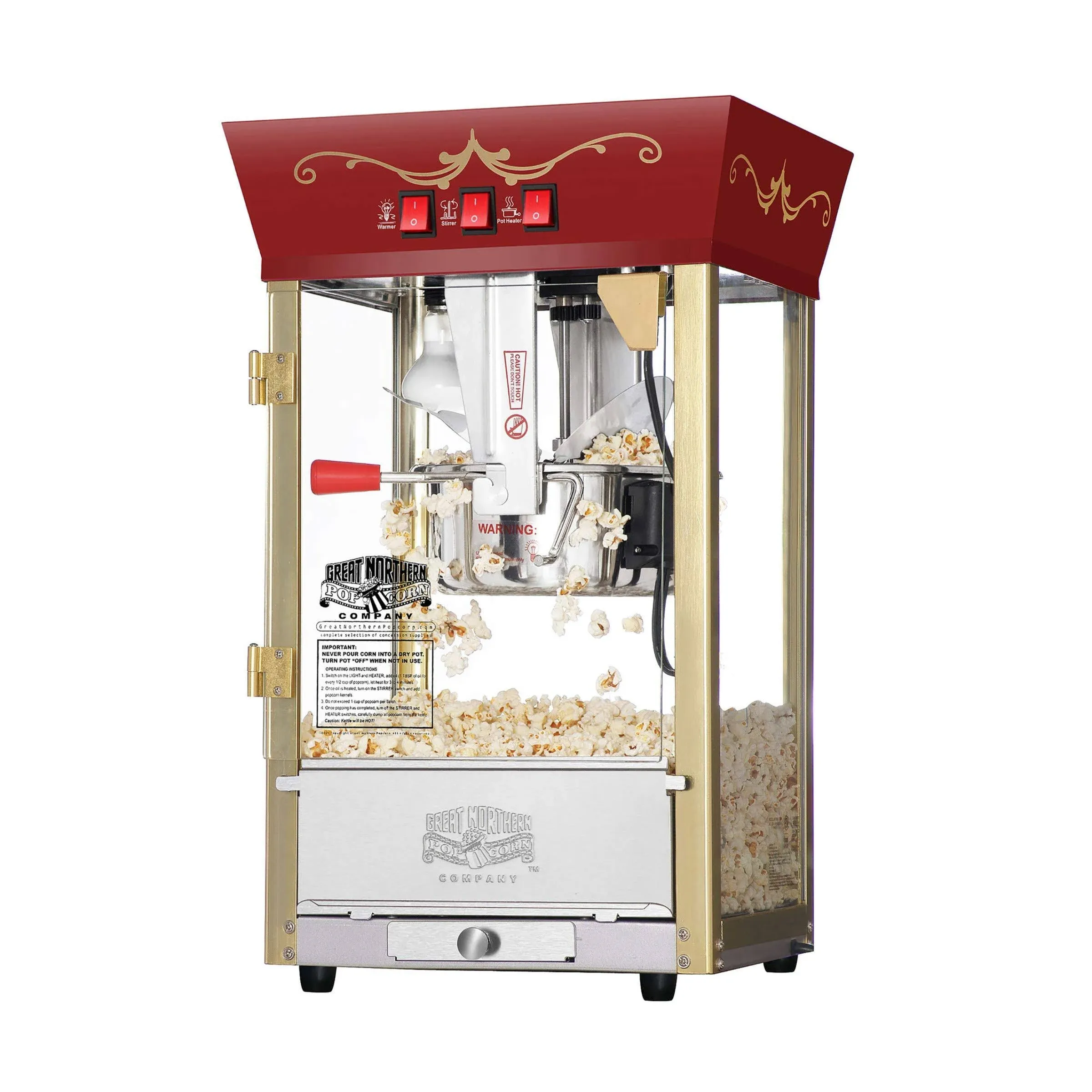 Great Northern Red Matinee Movie Popcorn Machine 6091