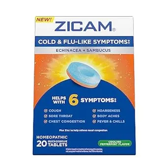 Zicam Cold & Flu Echinacea + Sambucus