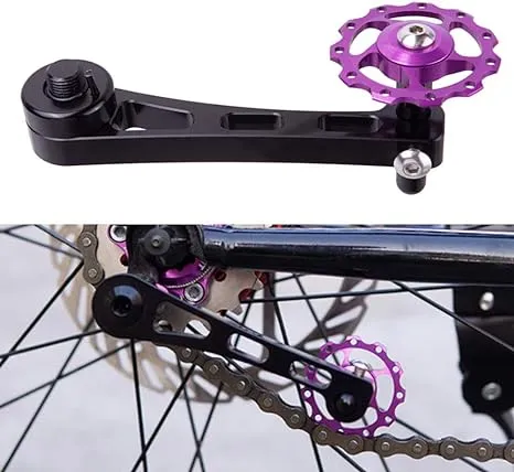 Bike Chain Tensioner Single Speed Chain Adjuster Converter for MTB, Road Bike