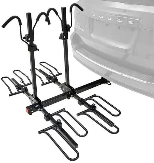 Elevate Outdoor Hitch-Mounted Tray-Style Bike Rack - 4 Bike