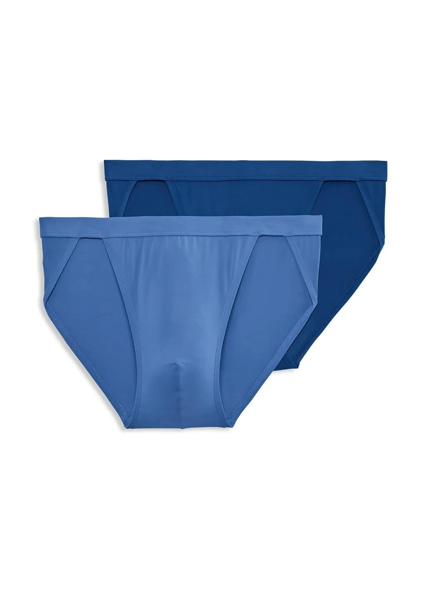 Jockey Men's Elance Microfiber String Bikini - 2 Pack, Size: XL, Blue