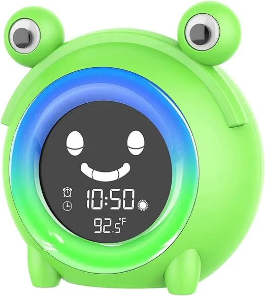 Wisoee Kids Alarm Clock Cute Alarm Clock for Kids Children&#039;s Sleep Trainer wi...