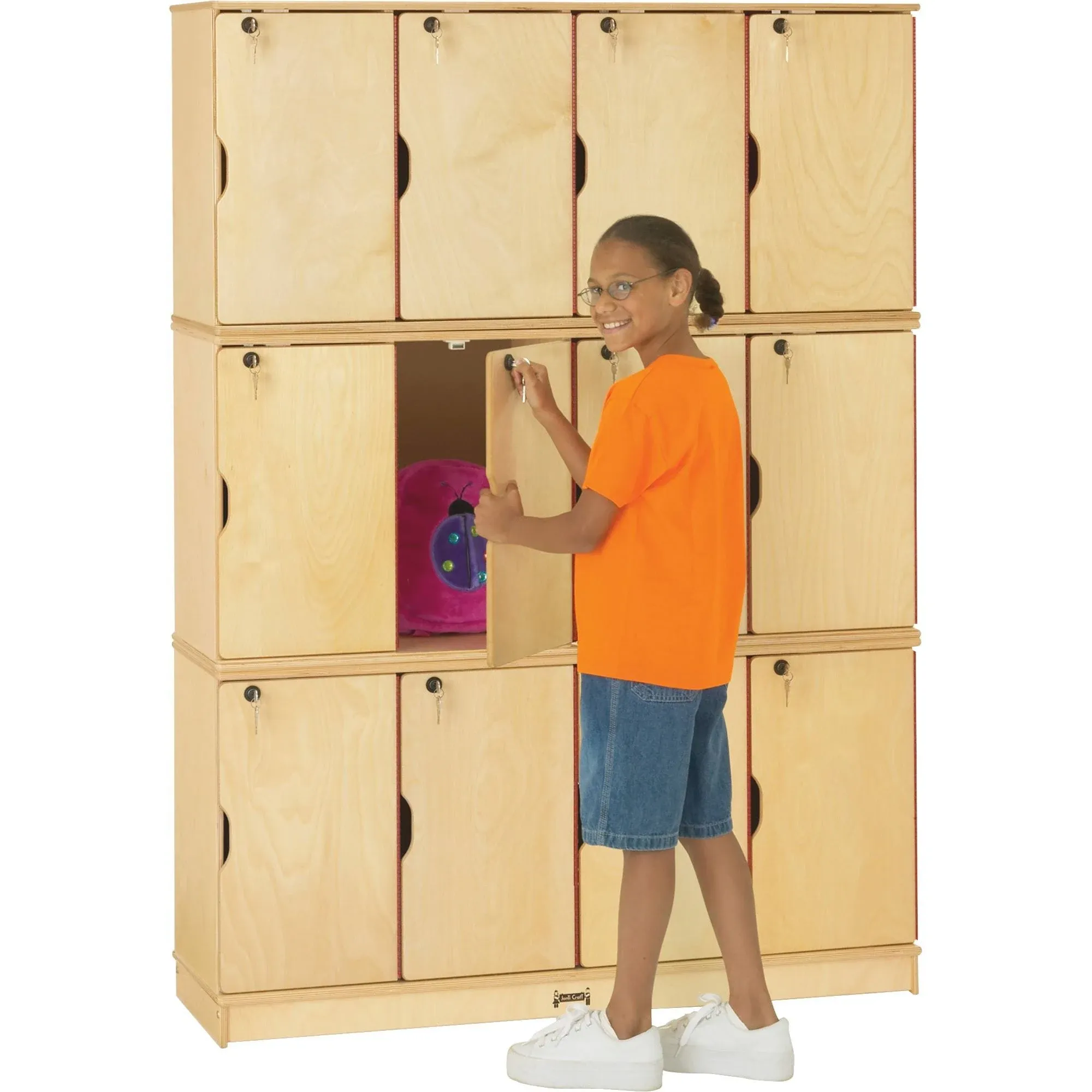 Jonti-Craft Stacking Lockable Lockers - Triple Stack