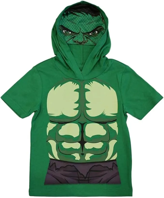 Marvel Avengers Hulk Hooded T-Shirt with Mask (Toddler Boys & Little Boys)