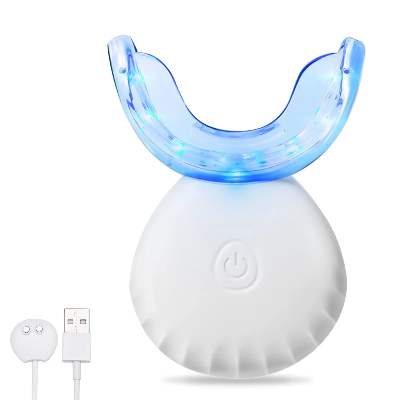 Teeth Whitening Light,10X More Powerful Blue Led Light Connected with USB, Non-Battery Teeth Whitening LED Light in Home Use
