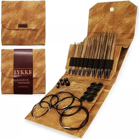 Lykke Umber Long Interchangeable Circular Knitting Needle Set