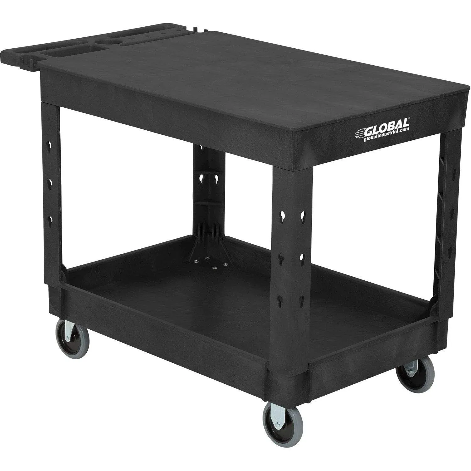 Global Industrial Global 2 Black Utility Cart