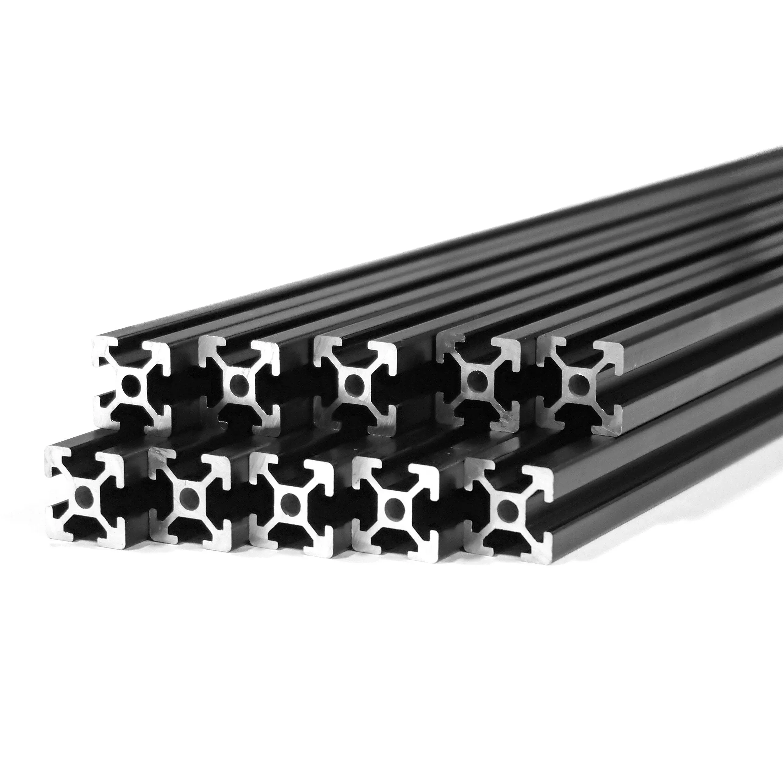 10 Pack ZYLtech 2020 Aluminum Extrusion - 10X 1M, Black