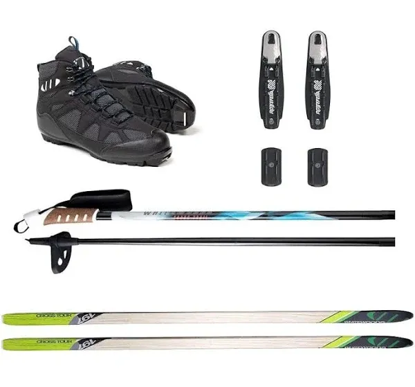 Whitewoods Adult NNN Cross Country Ski Package, 177cm (for Skiers 121-150 lbs.)