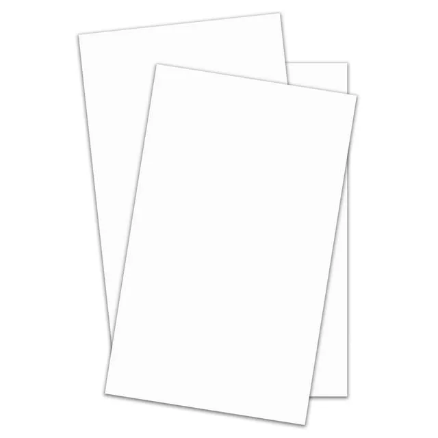 White Silk Matt Card Stock 130lb. Cover (300gsm) - 50 Pk (Choose your size) (8.5 x 14)