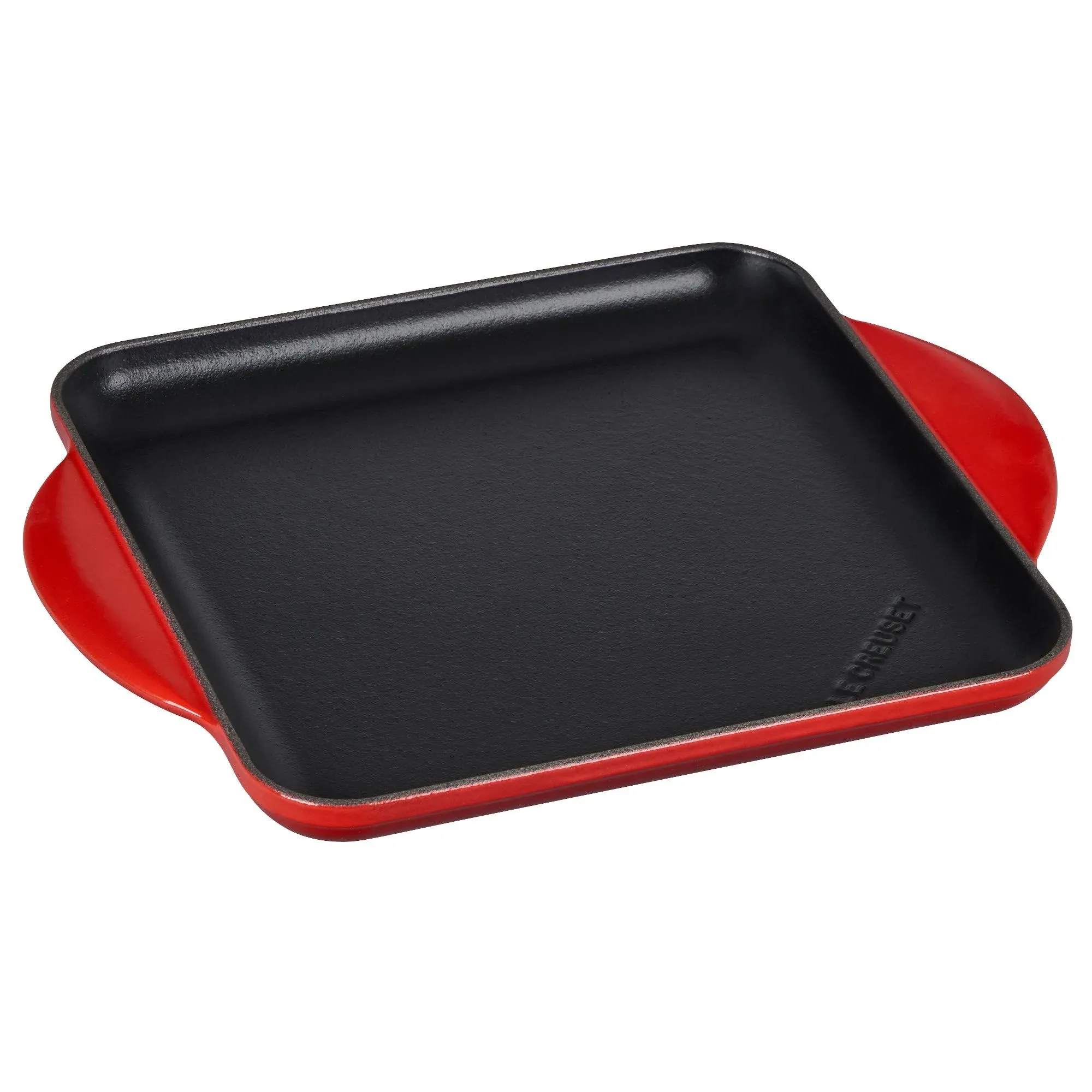 Le Creuset Cast Iron BLACK Color Square 9.5 inch Griddle NWT