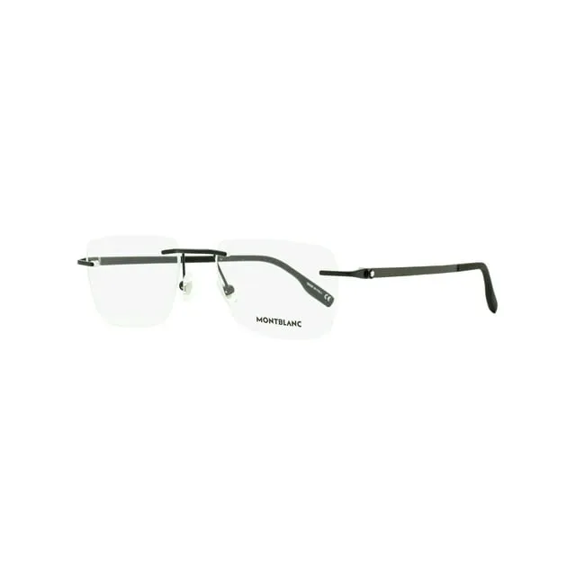 Montblanc Eyeglasses MB0185O 001 Black 55mm Male