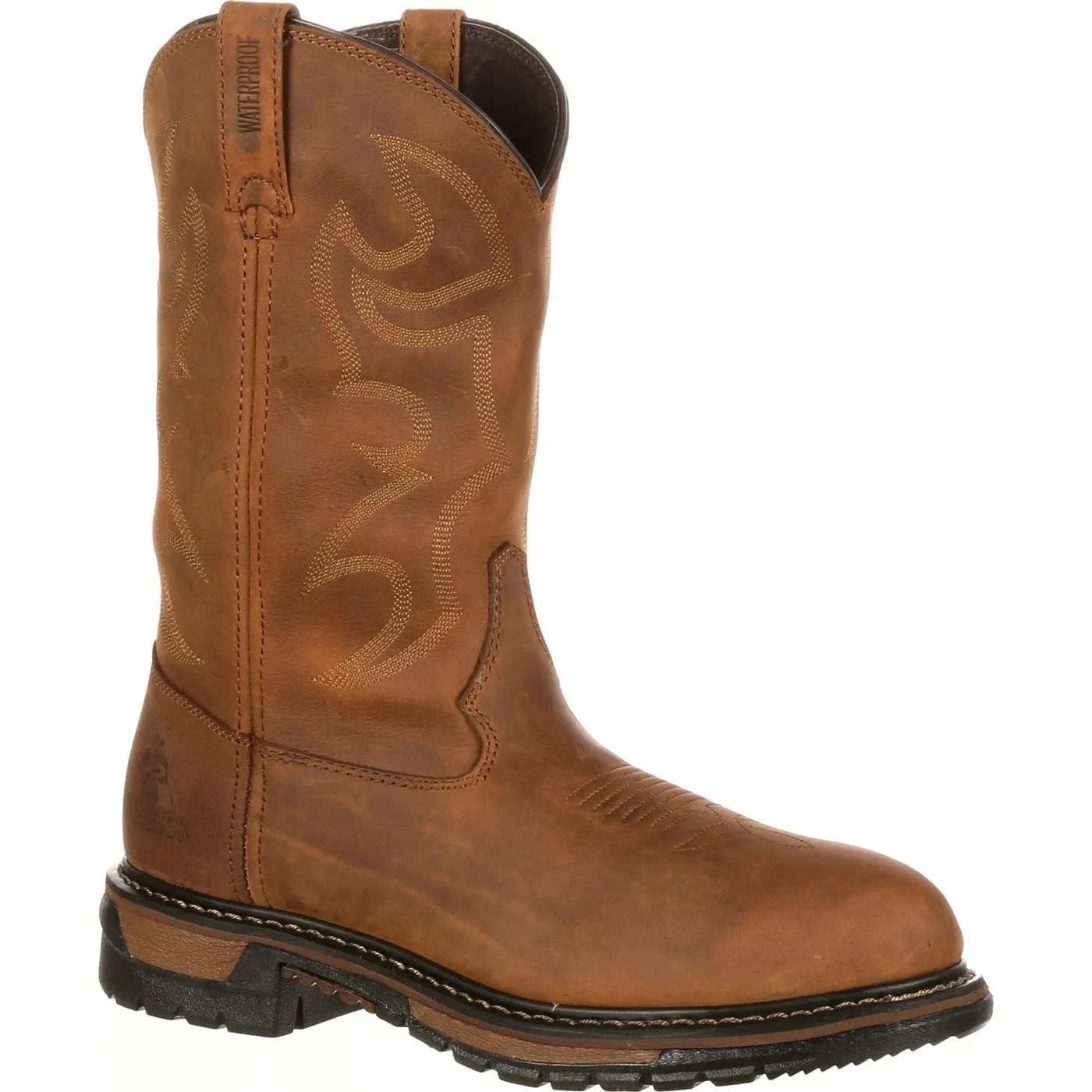 Rocky Men's Original Ride Branson Roper Waterproof Western Boot