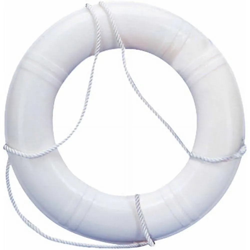 Dock Edge 20" Life Ring Buoy White