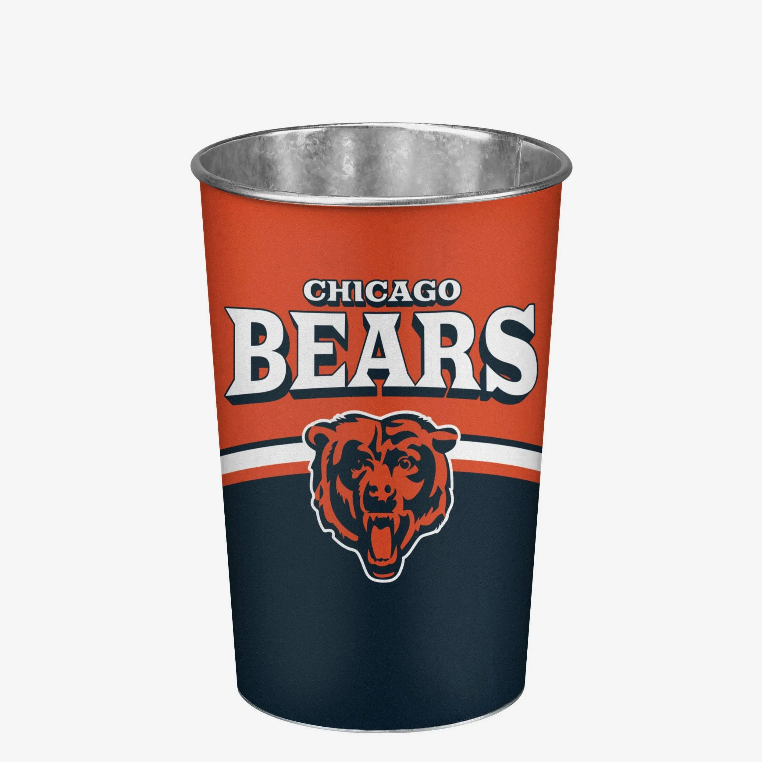 Chicago Bears NFL Team Stripe Waste Basket