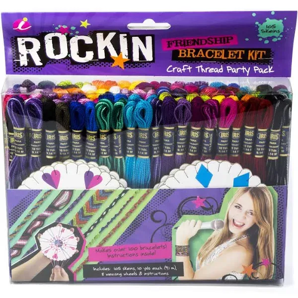 Iris Rockin Friendship Bracelet Thread Party Pack Kit