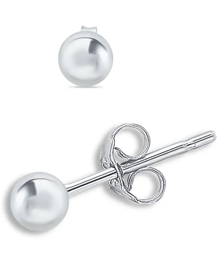 Giani Bernini Sterling Silver Ball Stud Earrings