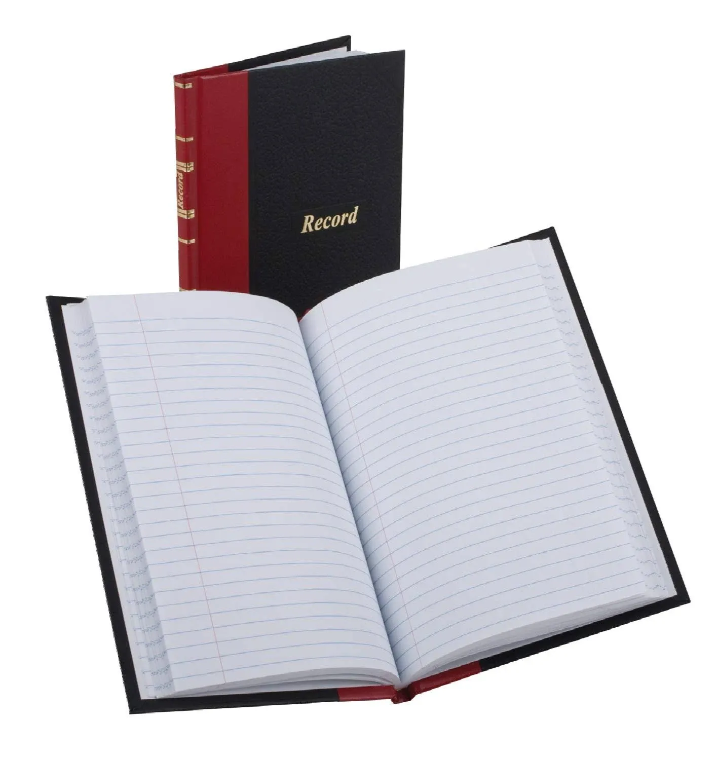 Boorum & Pease Record/Account Book Black/Red Cover