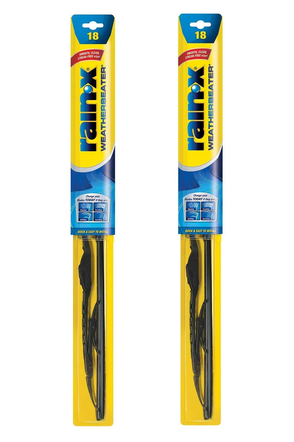 RAIN-X 18-INCH WEATHERBEATER PROFESSIONAL WIPER BLADES (2-PACK) RX30118