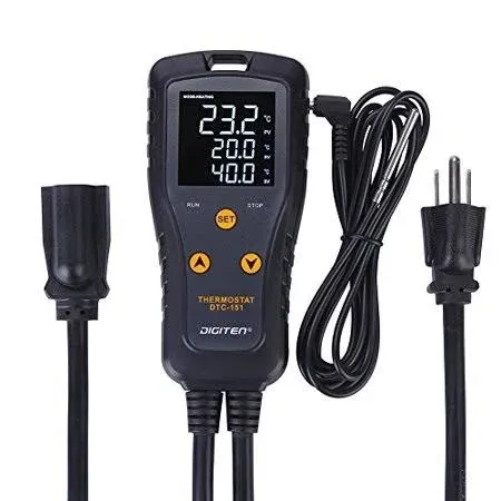 DIGITEN DTC151 Temperature Controller Plug-in Thermostat Cooling Heating... 