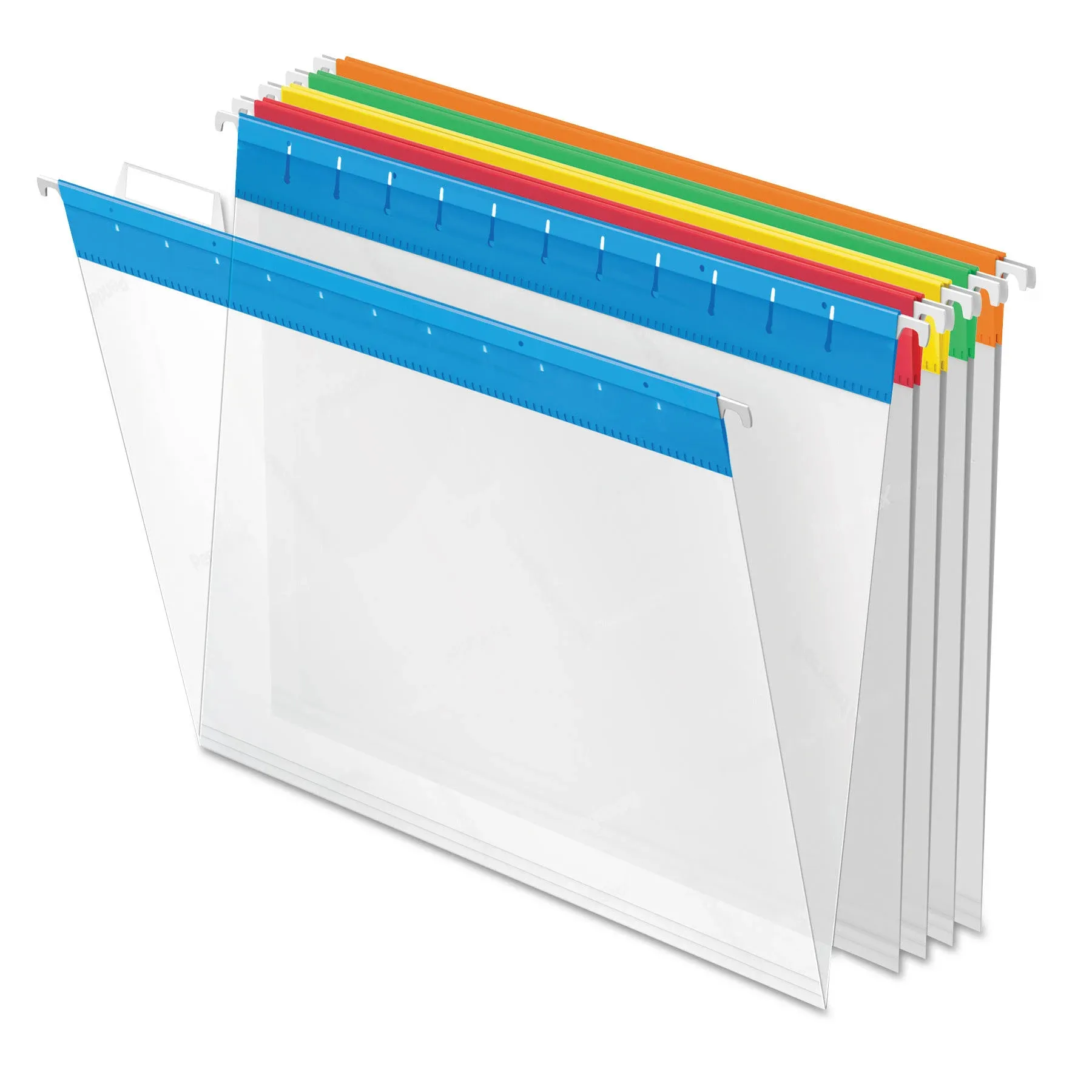 Hanging File Folders Letter Size Tab 25 Per Box Clear Plastic Office Organizer