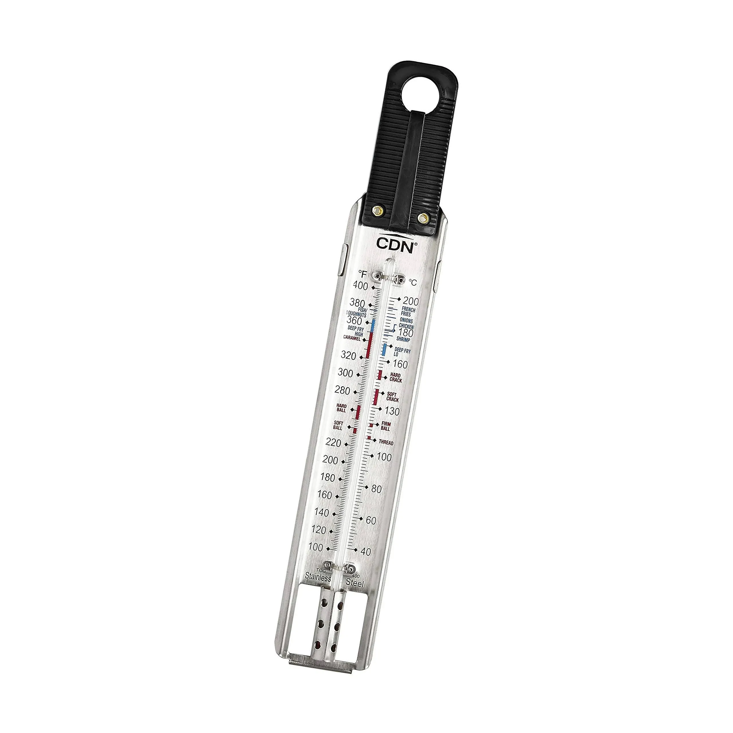 NEW STAINLESS STEEL CDN Candy and Deep Fry Ruler Thermometer - Model: TCG400