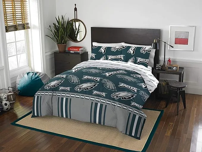 Philadelphia Eagles NFL Rotary Full Bed in a Bag Set-AB07KM6B79<wbr/>F6