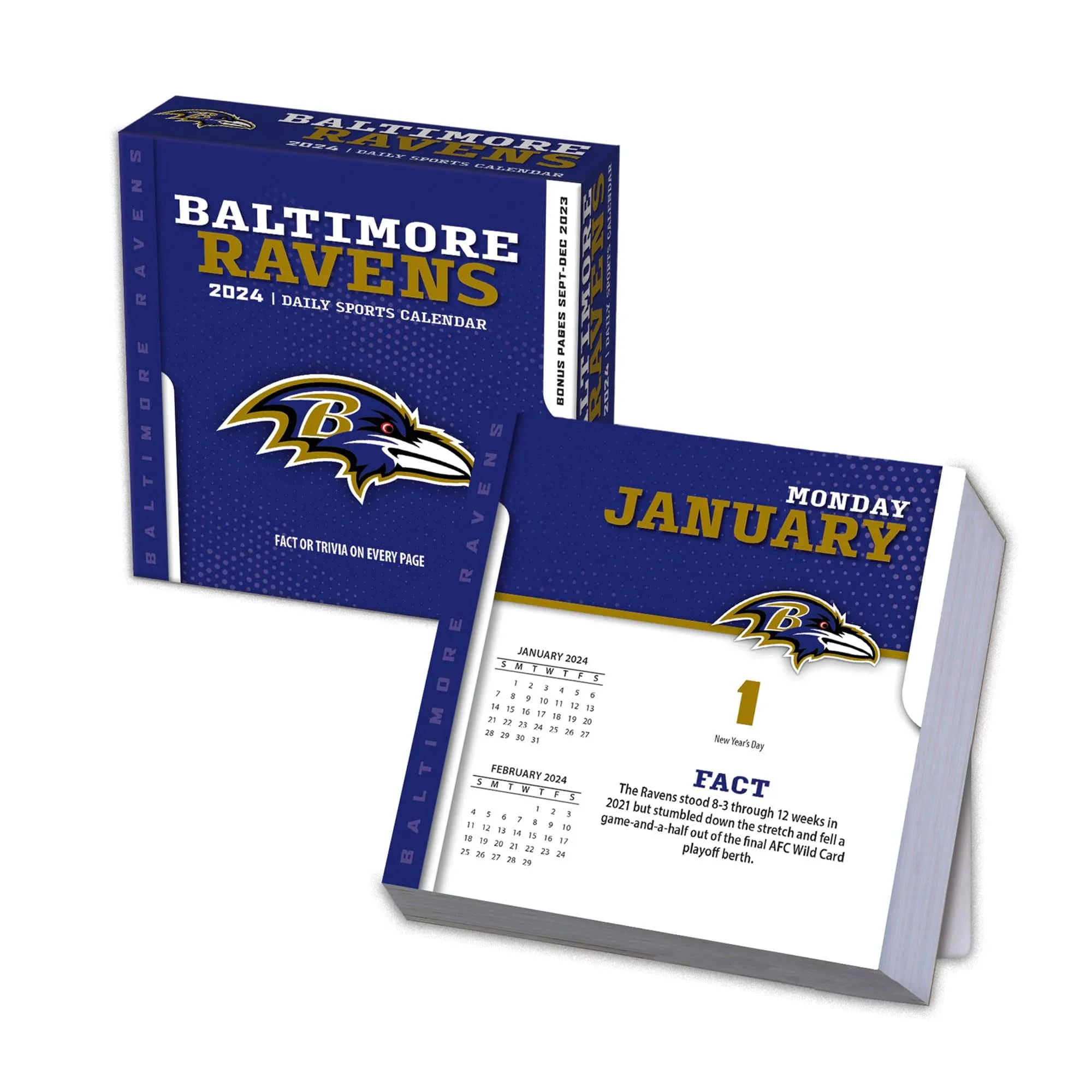 Baltimore Ravens 2024 Box Calendar