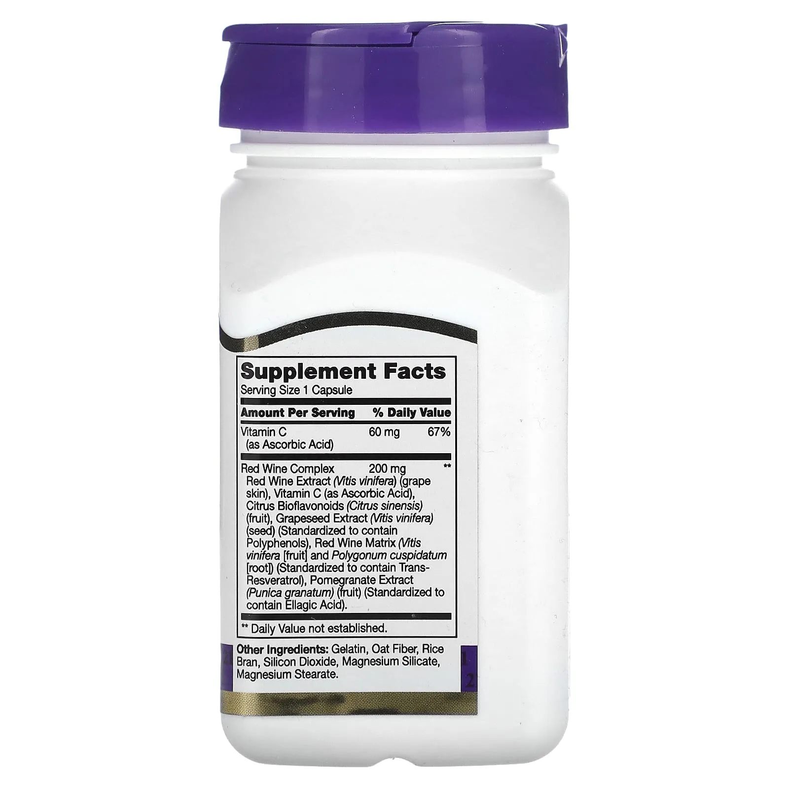 21st Century, Resveratrol Red Wine Extract 90 Capsules