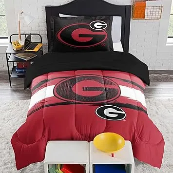 Northwest NCAA Georgia Bulldogs Comforter & Sham Set Full/Queen