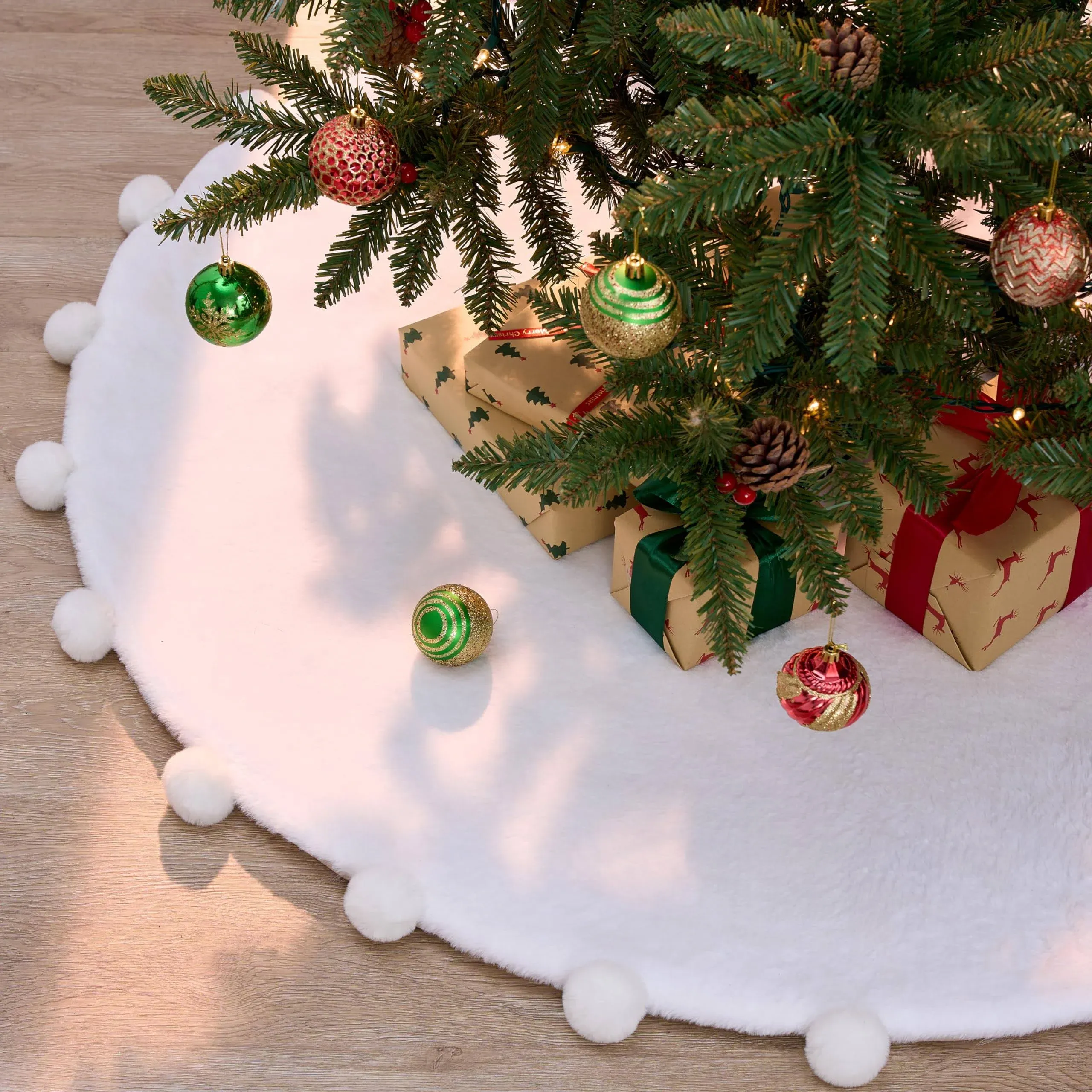 Joiedomi Christmas Tree Skirt for Christmas Tree Decorations