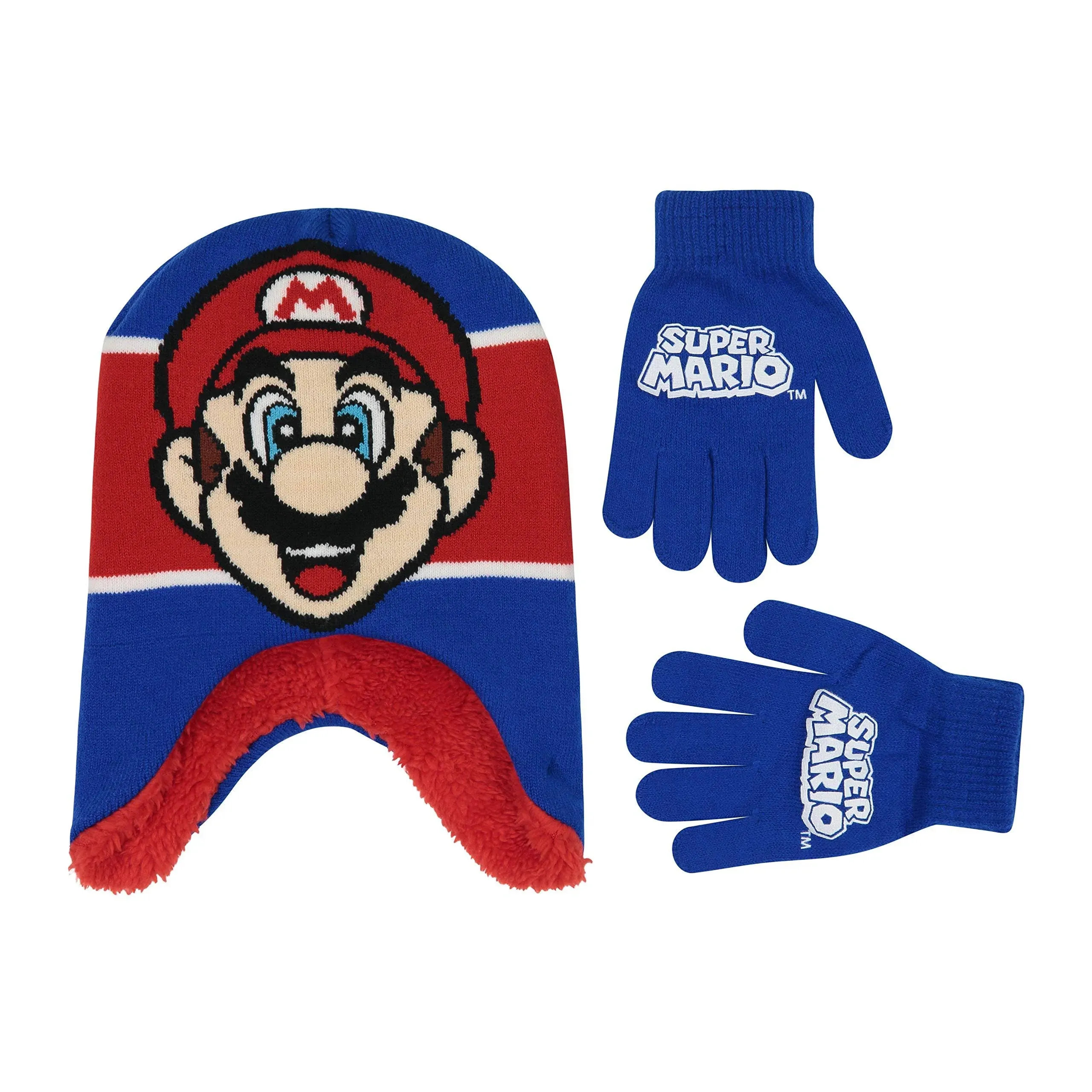 Nintendo Winter Hat, Kids Gloves or Toddlers Mittens, Super Mario Baby Beanie for ...