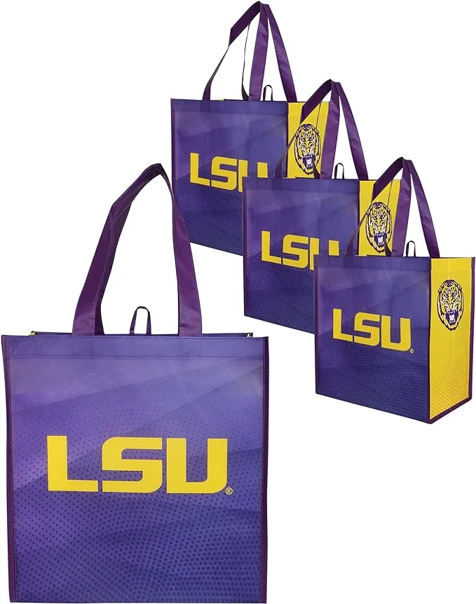 FOCO NCAA Team Logo Reusable Grocery Shopping Bags Totes