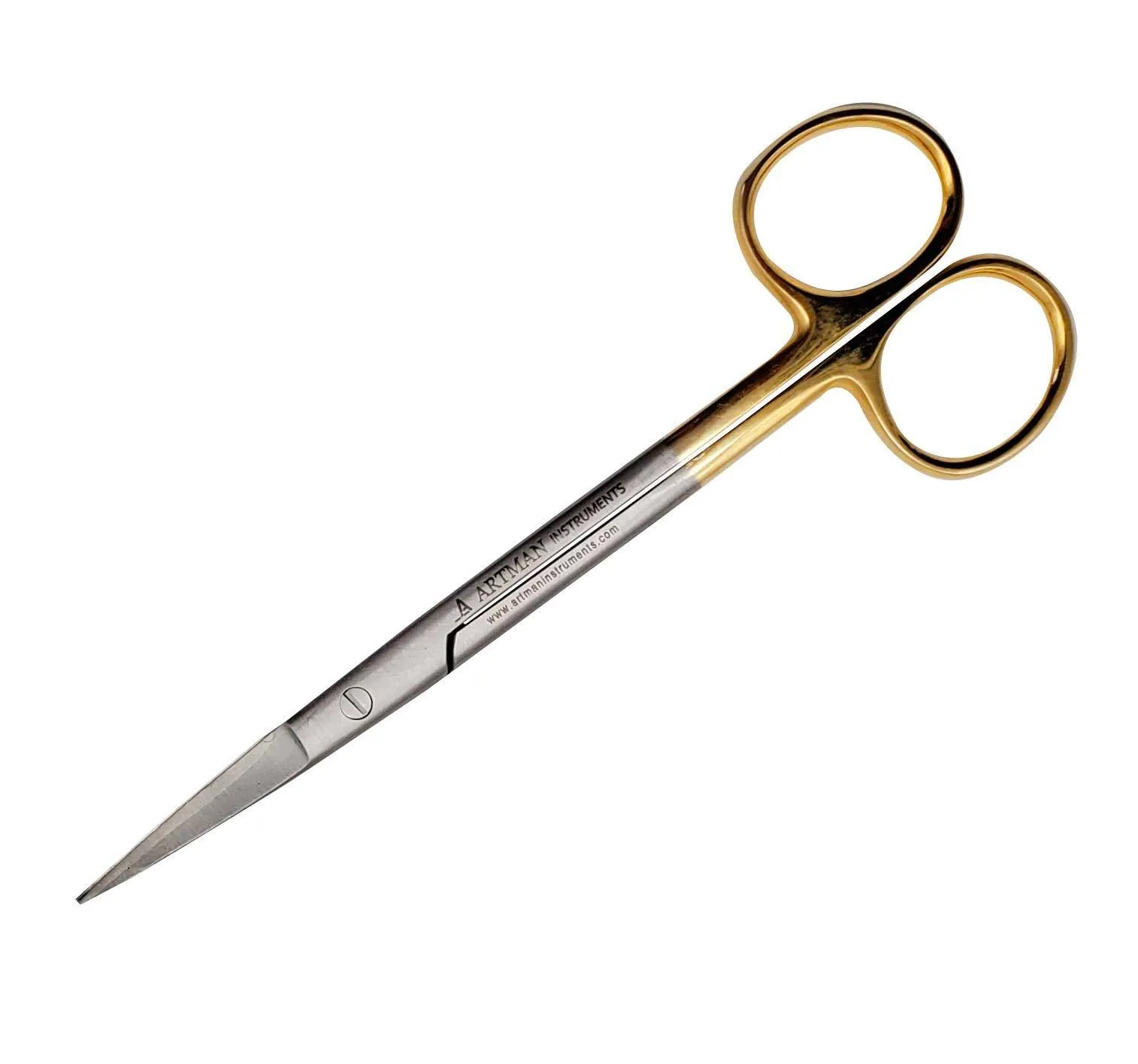 4.5" Straight Scissors with Tungsten Carbide Inserts Artman