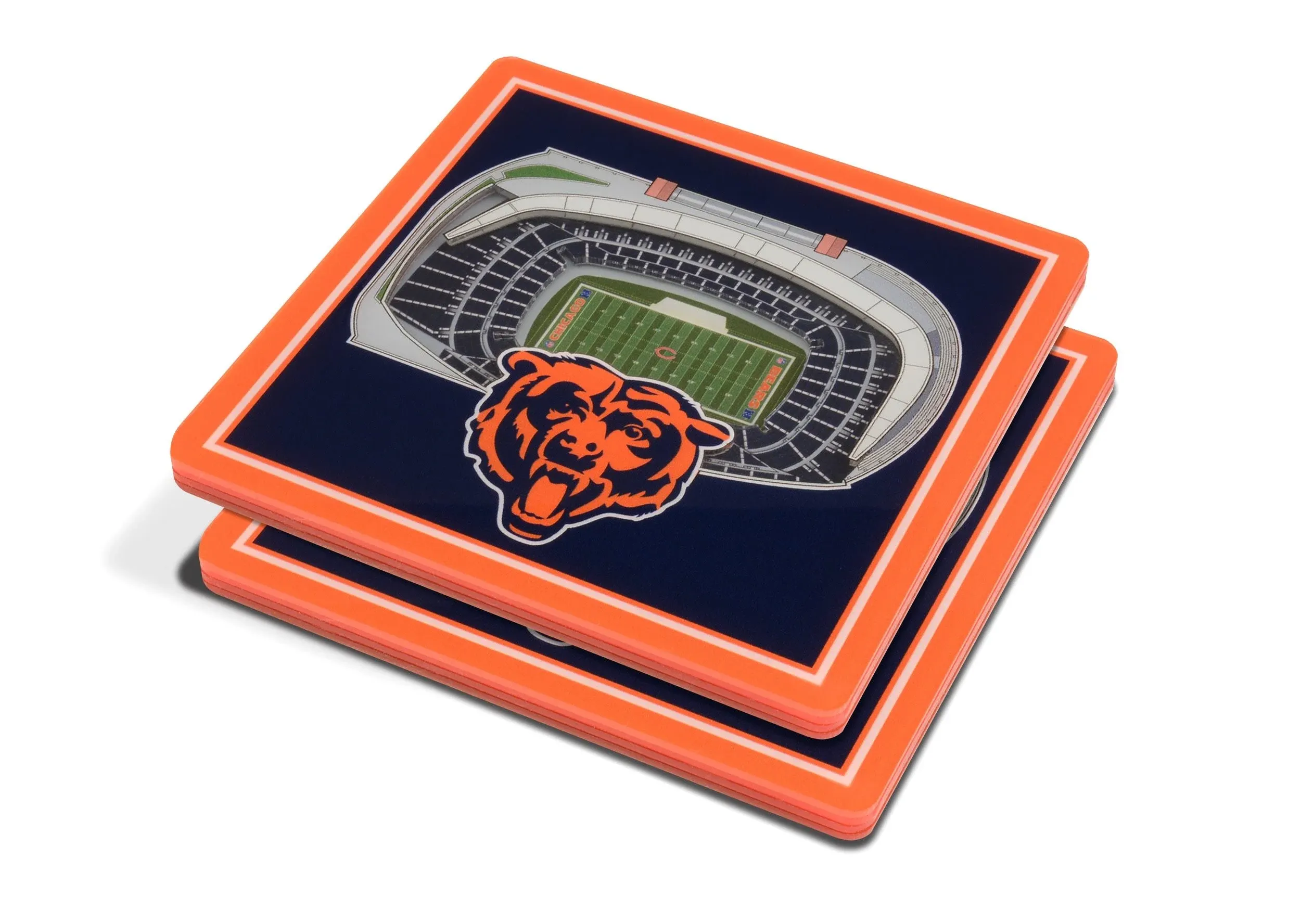 NFL Chicago Bears 3D StadiumView Coasters