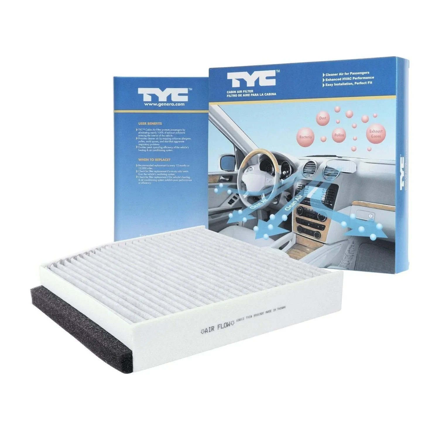 TYC® 800192C - Cabin Air Filter