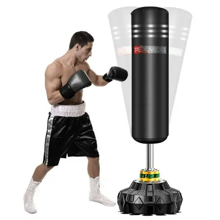 PEXMOR 69 Freestanding Punching Bag Heavy Solid Boxing Kickboxing Bag for Adult 182 lb Capacity