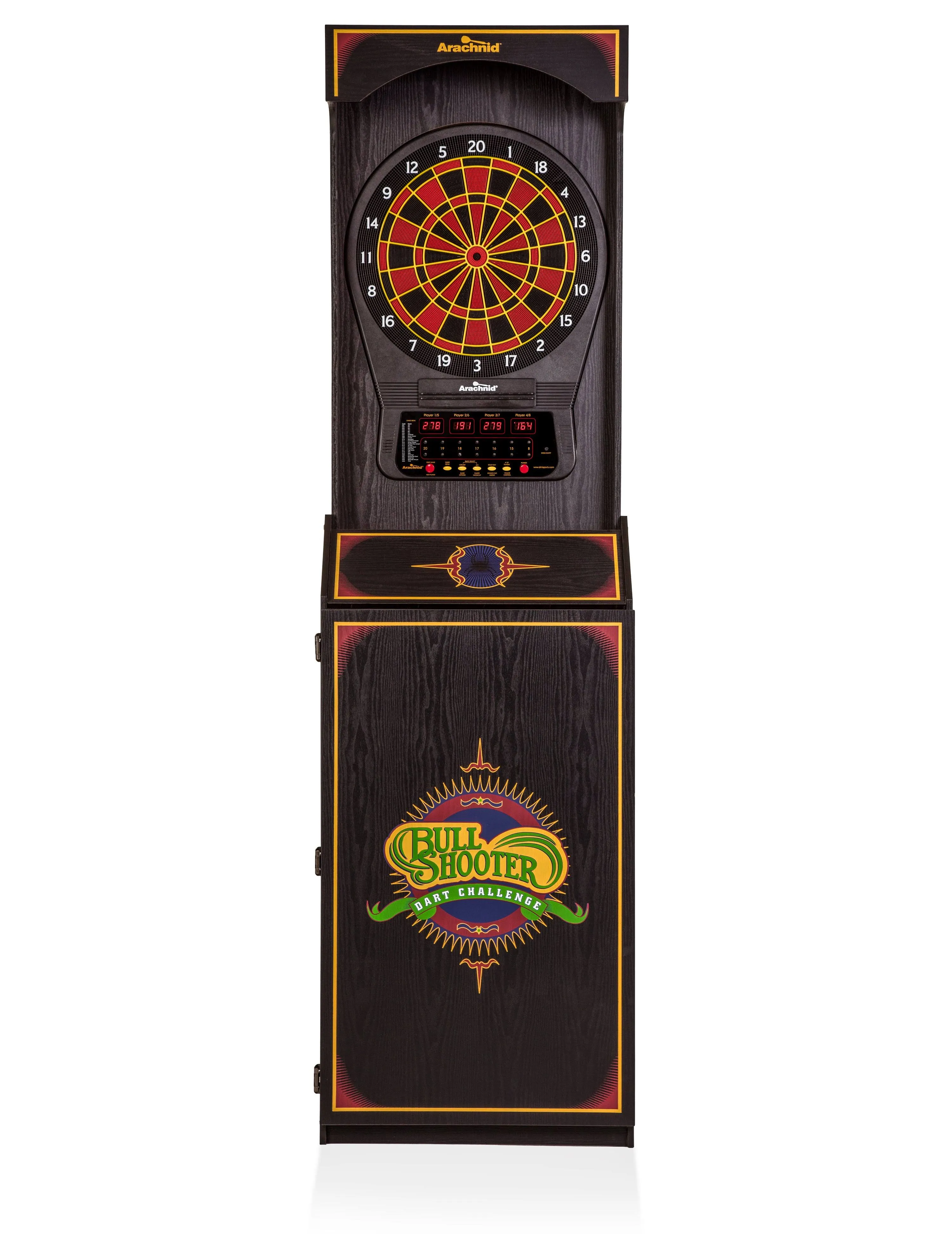 Arachnid Cricket Pro 650 Standing Electronic Dartboards with 24 Games, 132 Variations, and 6 Soft-Tip Darts Included